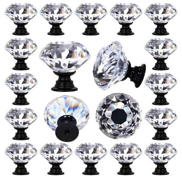 12 Pcs Crystal Cabinet Knobs - Picture 3 of 12